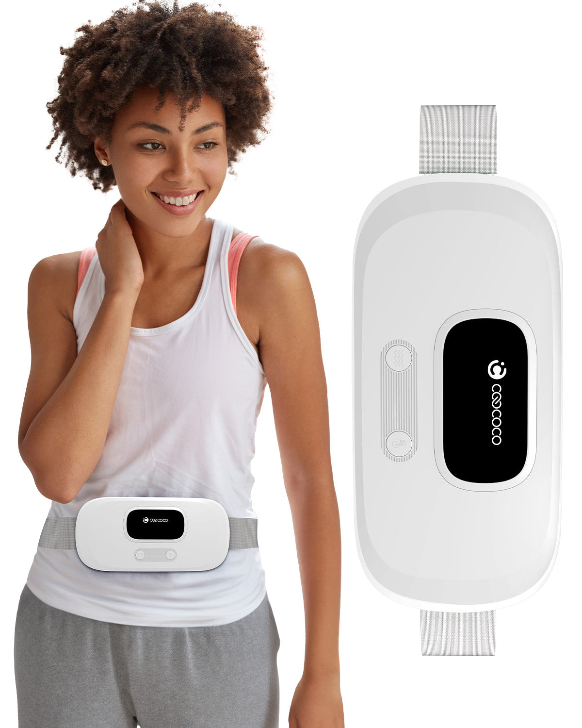 Cordless Heating Pad for Period Cramps & Back Pain - Portable & Wearable