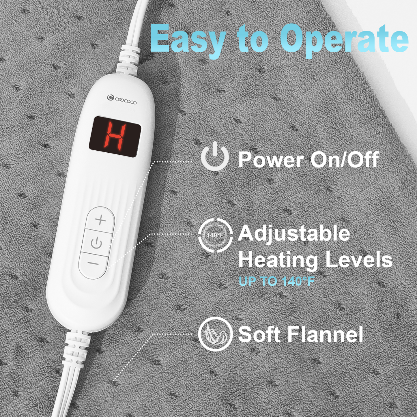 Large Heating Pad for Back Pain & Cramps - Moist/Dry Heat Therapy Relief