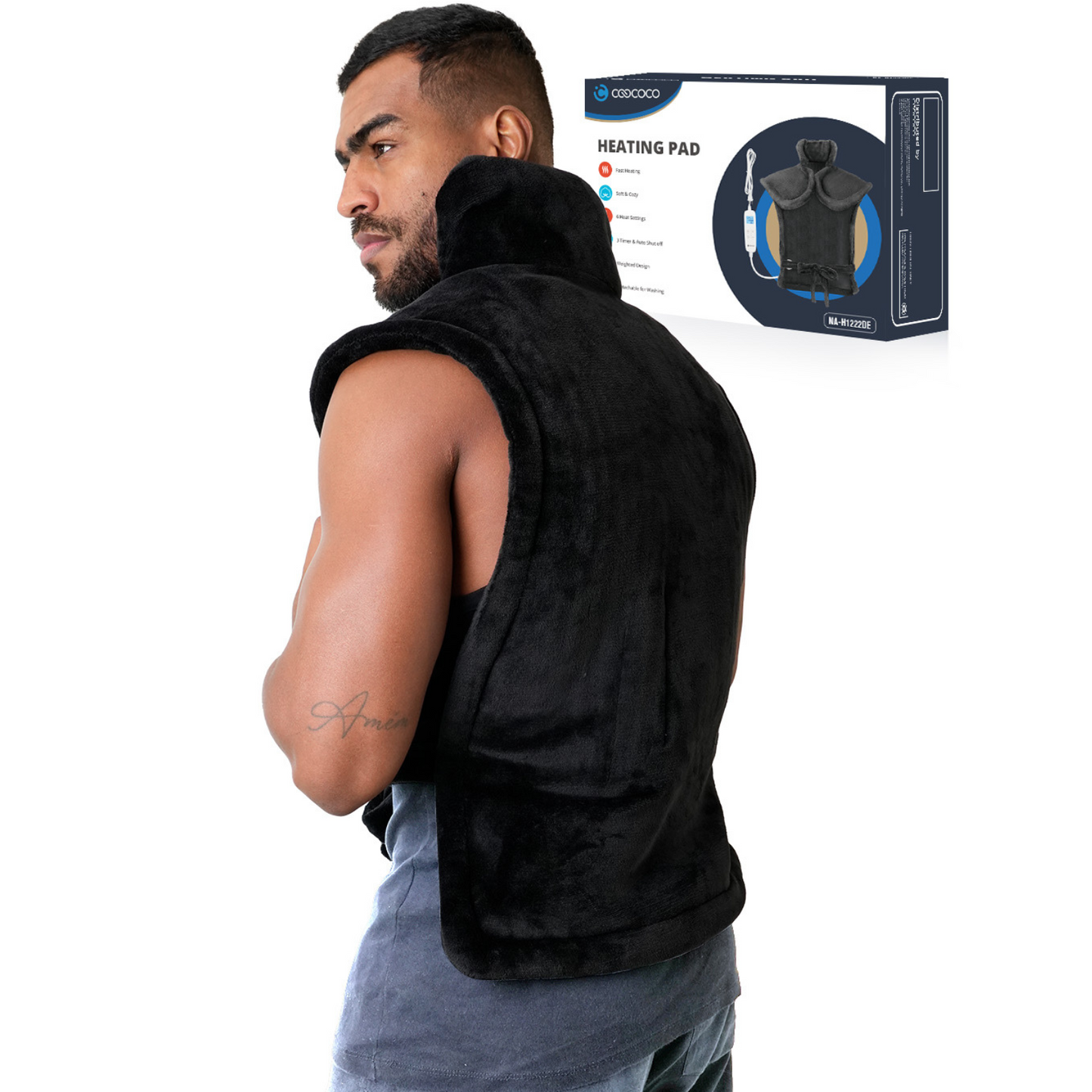 Extra Large Heating Pad for Back Pain & Cramps - FSA Approved