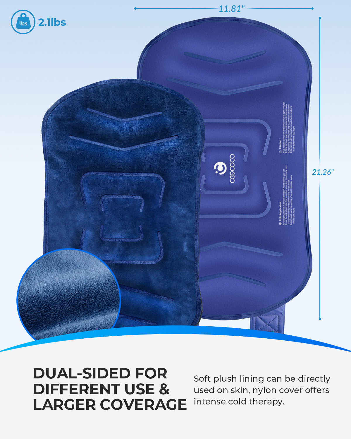 XXXL Knee Ice Pack Wrap - Reusable Gel Cold Compress for Knee Pain & Sports Injuries