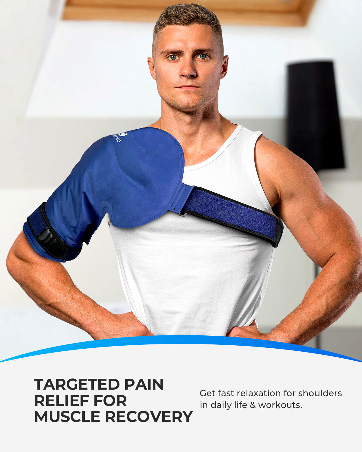 Best Shoulder Ice Pack for Rotator Cuff - Reusable Gel Wrap for Shoulder Pain Relief
