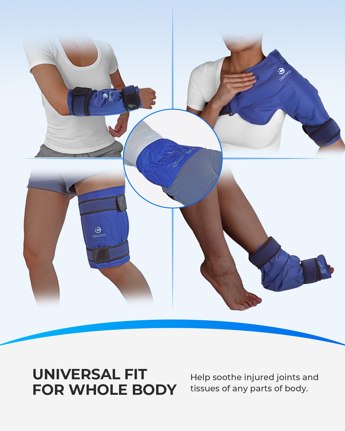 Best Shoulder Ice Pack for Rotator Cuff - Reusable Gel Wrap for Shoulder Pain Relief