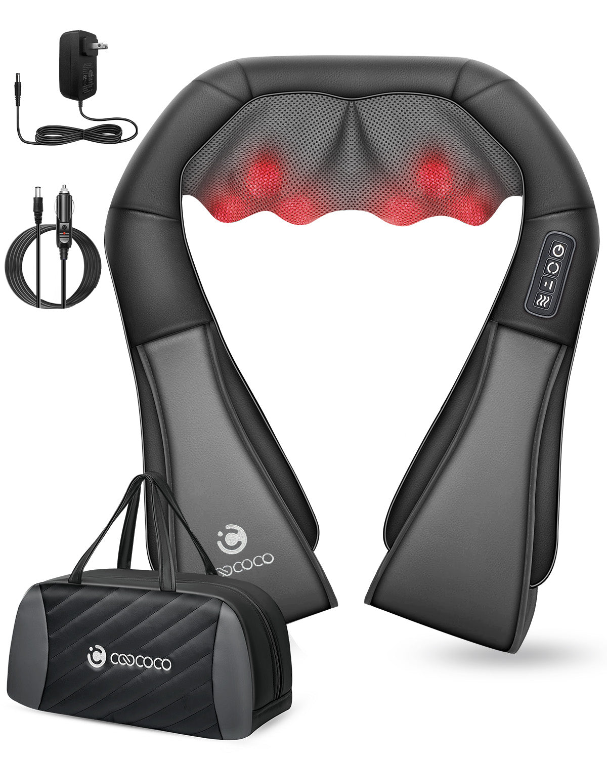Shiatsu Neck Massager with Heat - Full Body Pain Relief