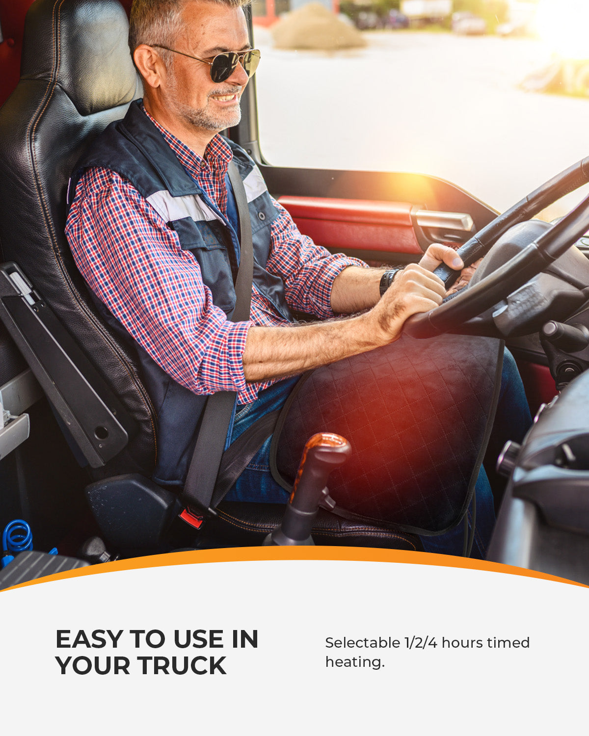 12V/24V Car Heated Blanket - Electric Warming Blanket with Car Plug for Vehicles