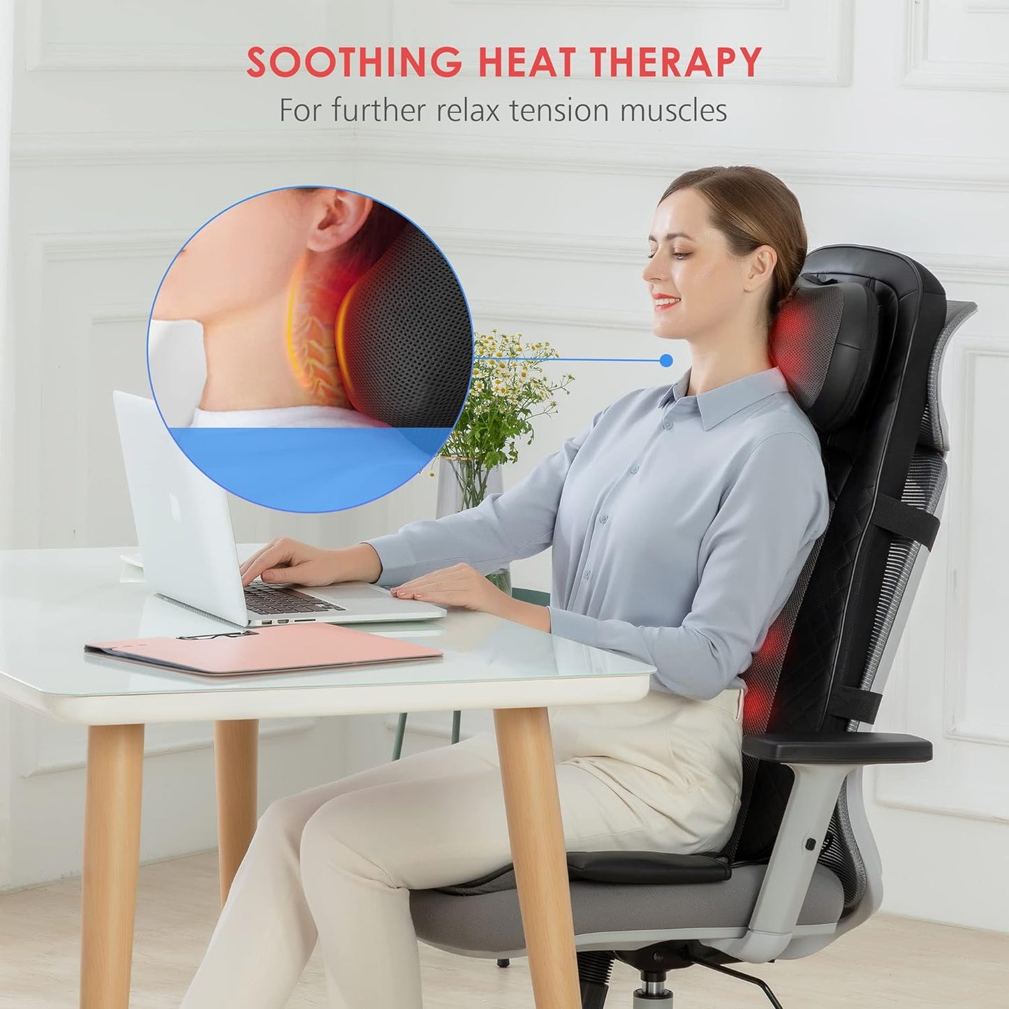 CooCoCo Back Massager with Heat - CO-2118