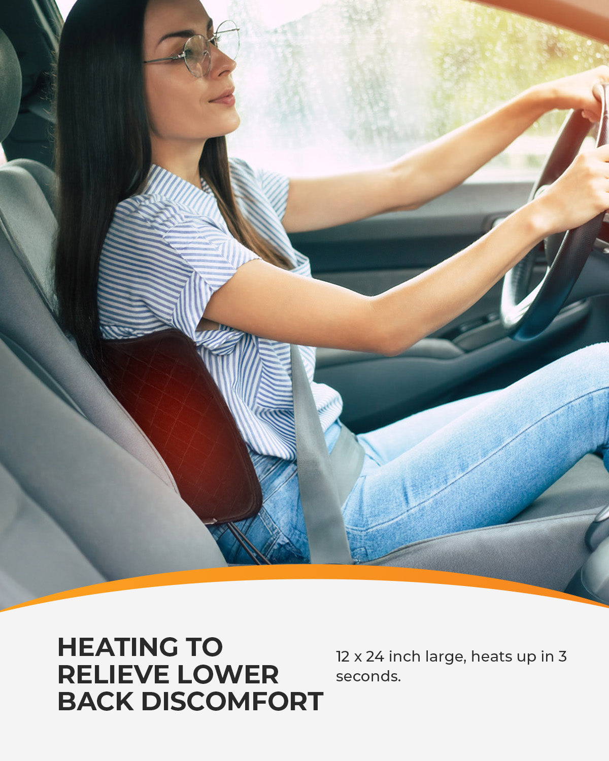 12V/24V Car Heated Blanket - Electric Warming Blanket with Car Plug for Vehicles