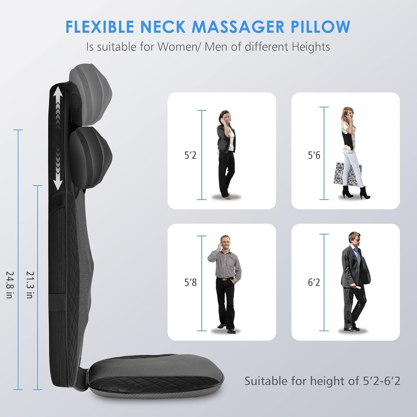 CooCoCo Back Massager with Heat - CO-2118