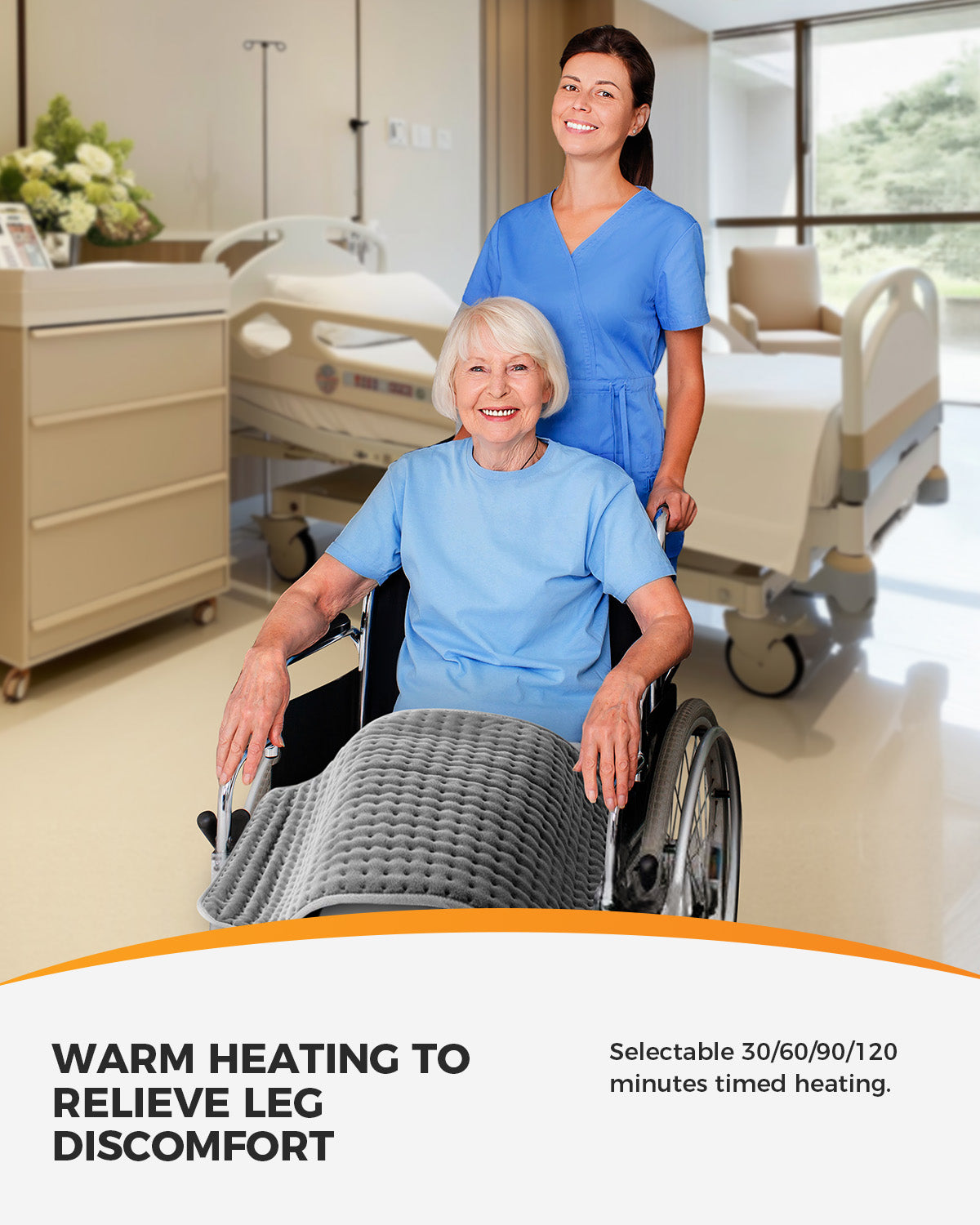 Full Body Heating Pad for Back Pain & Cramps - Large 18x33 Inch
