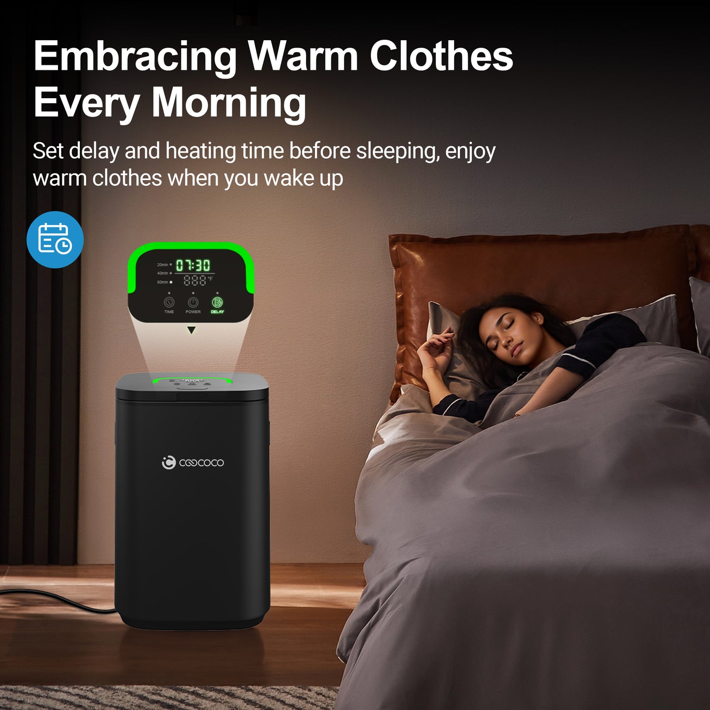 23L Heated Towel Warmer for Bathroom - Fast Heating, Fragrance & Safety Lock