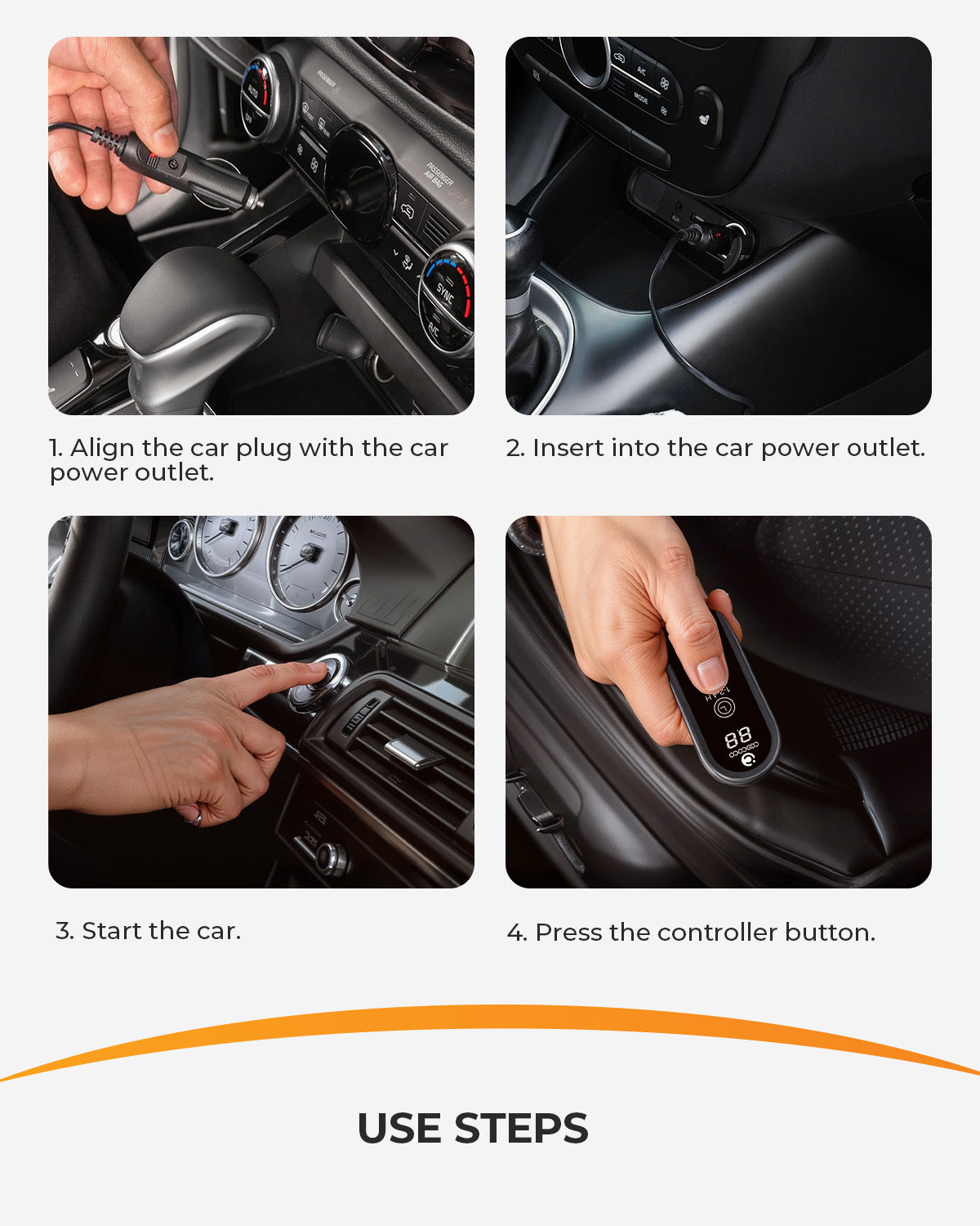 12V/24V Car Heated Blanket - Electric Warming Blanket with Car Plug for Vehicles