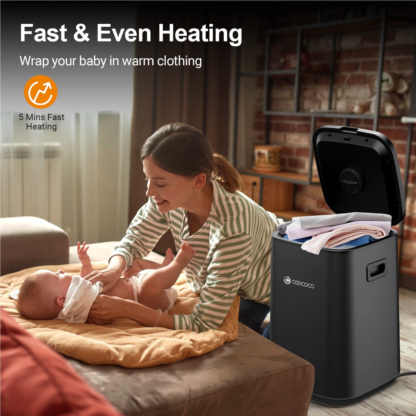 23L Heated Towel Warmer for Bathroom - Fast Heating, Fragrance & Safety Lock