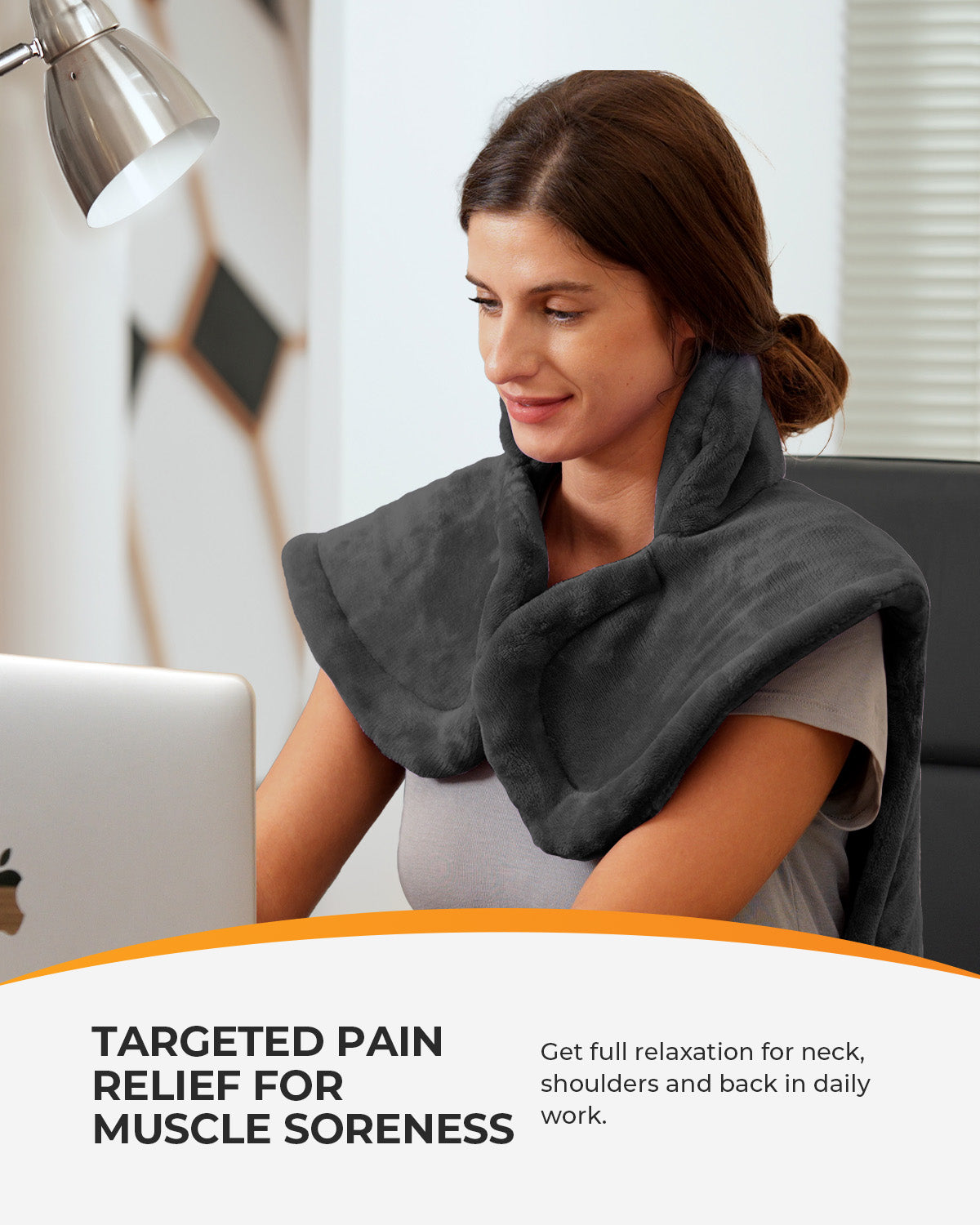 Extra Large Heating Pad for Back Pain & Cramps - FSA Approved