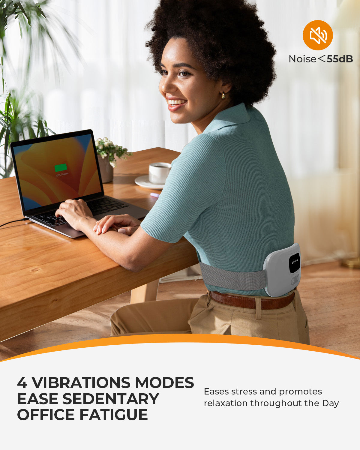 Cordless Heating Pad for Period Cramps & Back Pain - Portable & Wearable