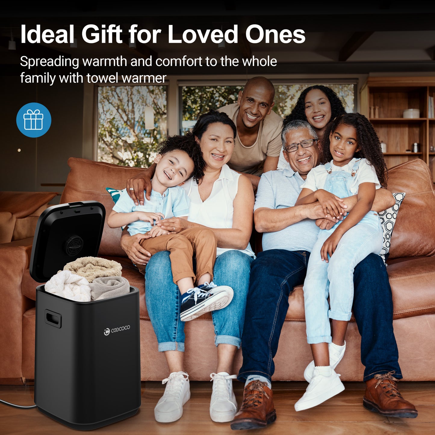 23L Heated Towel Warmer for Bathroom - Fast Heating, Fragrance & Safety Lock