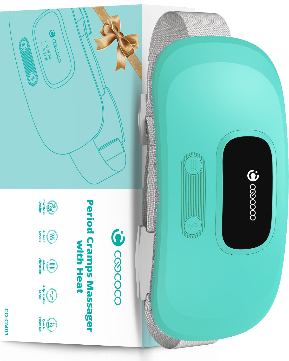 Cordless Heating Pad for Period Cramps & Back Pain - Portable & Wearable