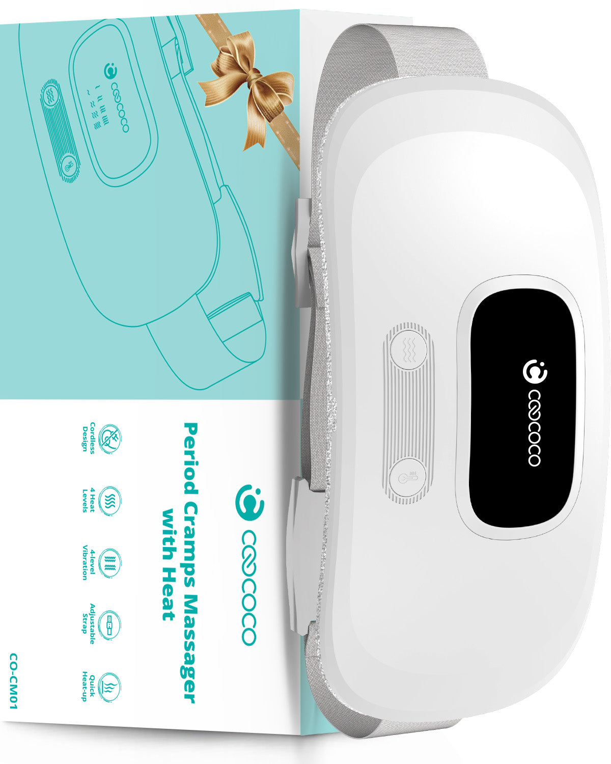 Cordless Heating Pad for Period Cramps & Back Pain - Portable & Wearable