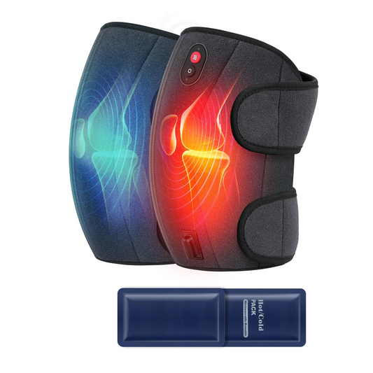 Adjustable Knee Massager with Heat & Cold Vibration - for Arthritis, Injury & Muscle Relief
