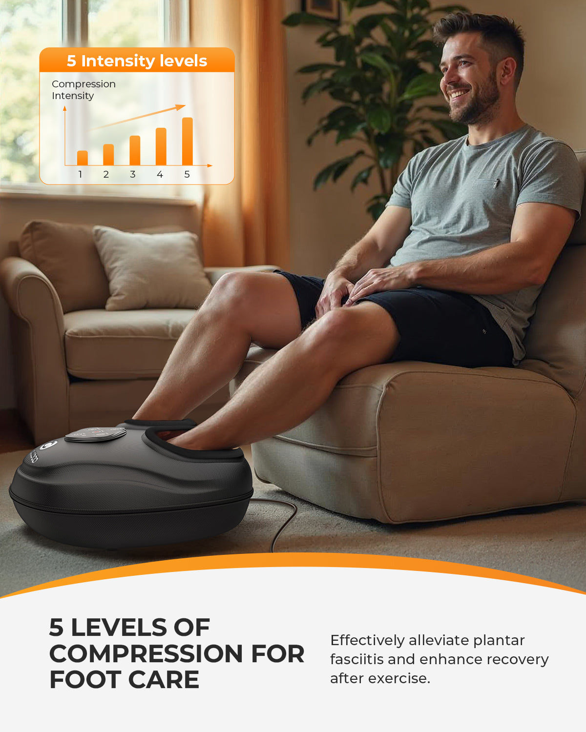 CooCoCo Gifts for Women Men Mom Dad, FSA HSA Eligible Foot Massager with Heat - CO-5503