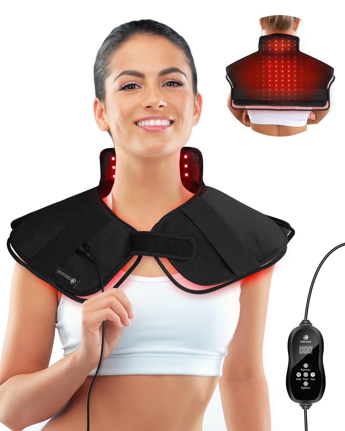 CooCoCo Red Light Therapy Pad for Neck Shoulder Pain Relief - CO-6421