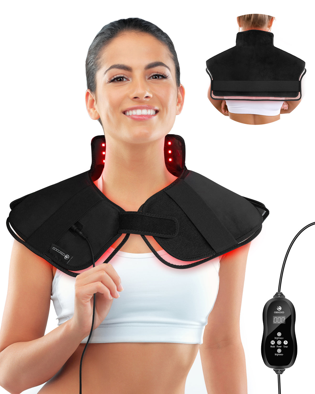CooCoCo Red Light Therapy Pad for Neck Shoulder Pain Relief - CO-6421