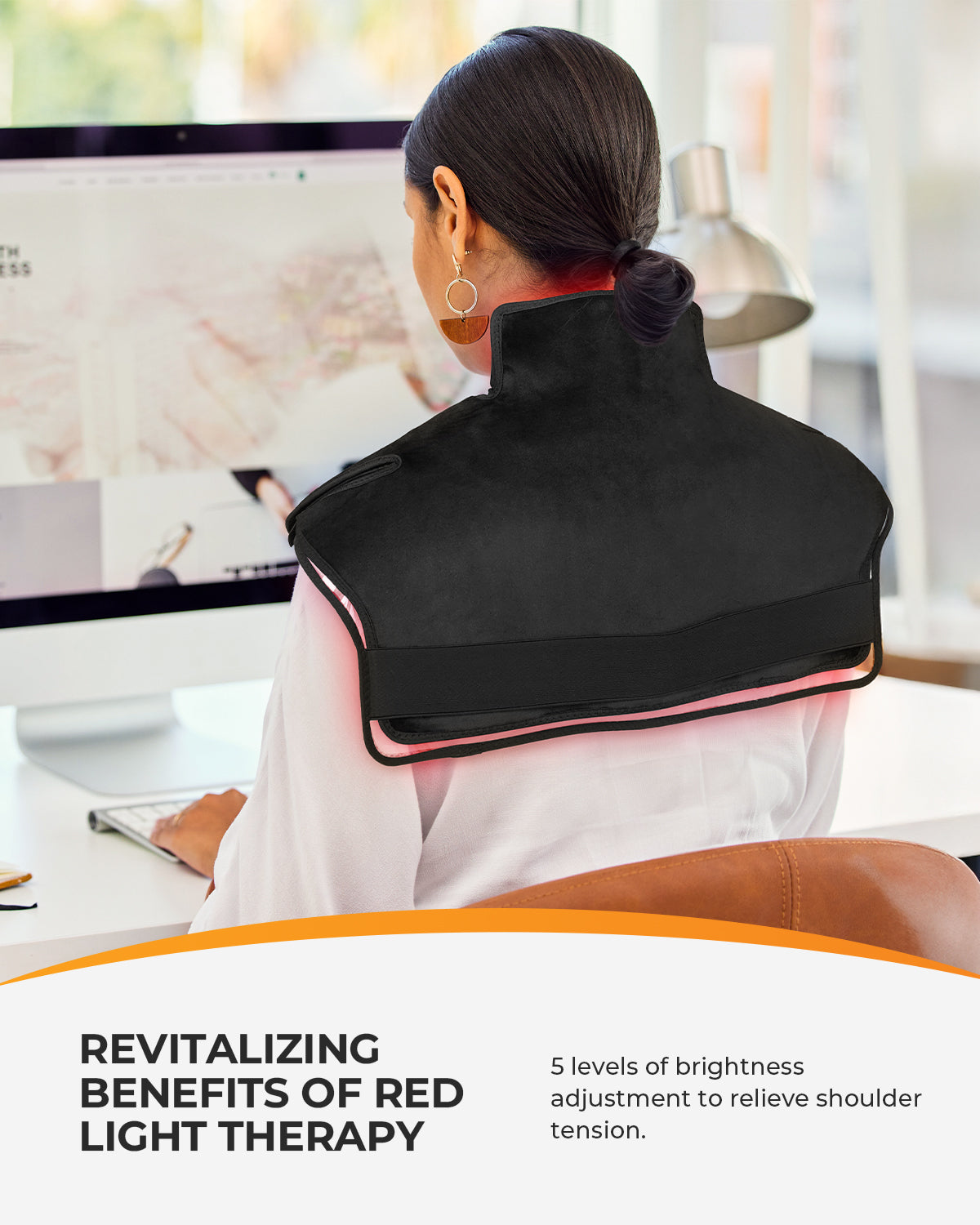 CooCoCo Red Light Therapy Pad for Neck Shoulder Pain Relief - CO-6421
