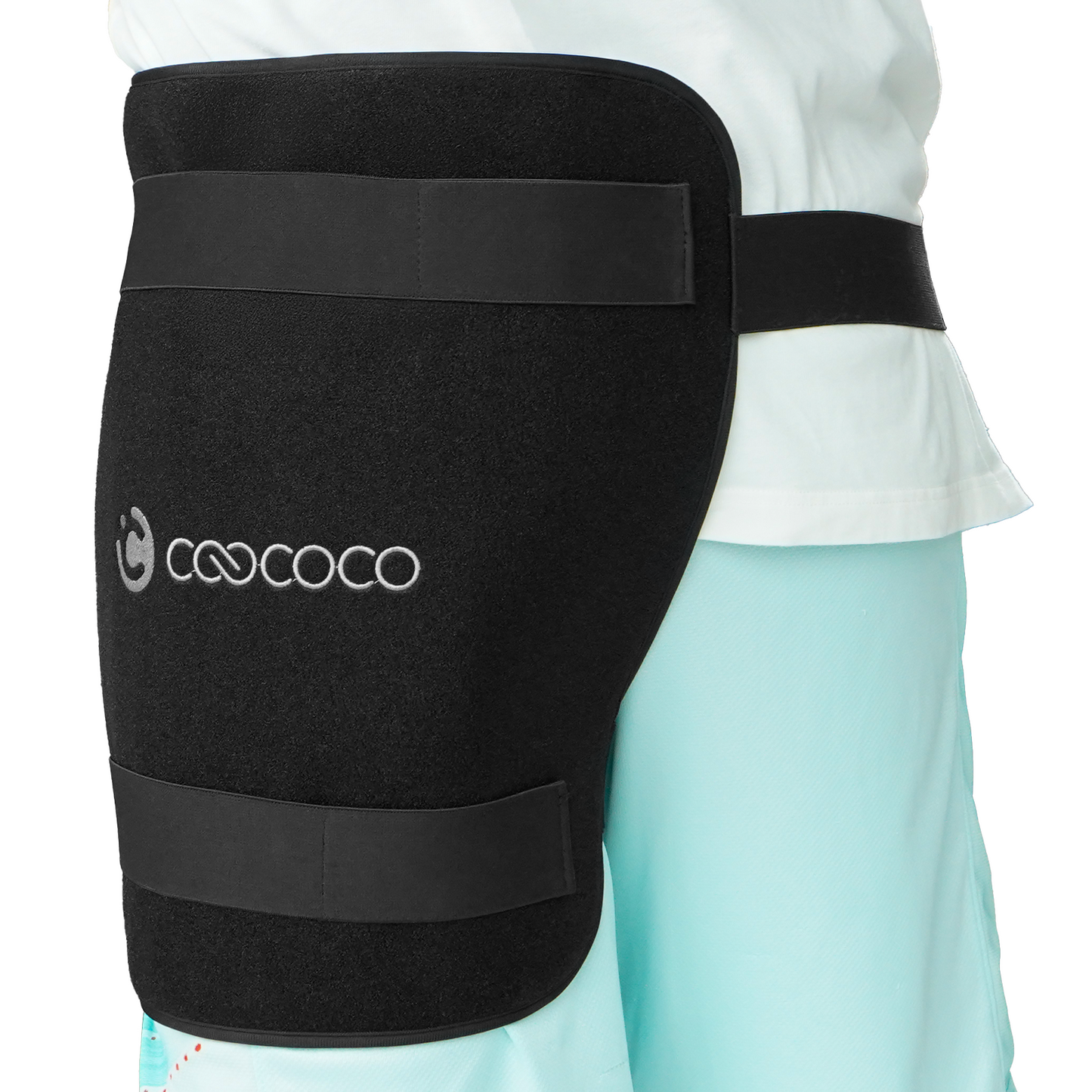 CooCoCo Hip Heating Pad for Sciatica & Hip Pain Relief – FSA/HSA Eligible Electric Heated Hip Brace with 6 Heat Levels & 4 Timers