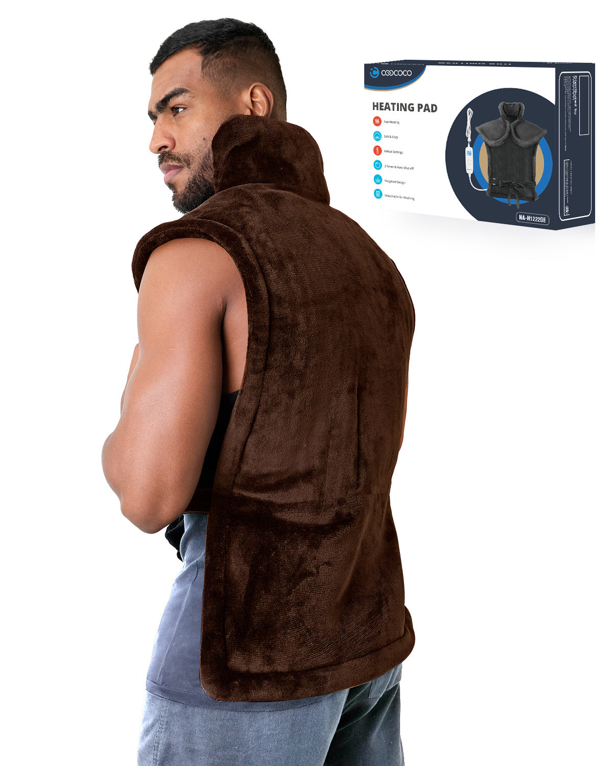 Extra Large Heating Pad for Back Pain & Cramps - FSA Approved