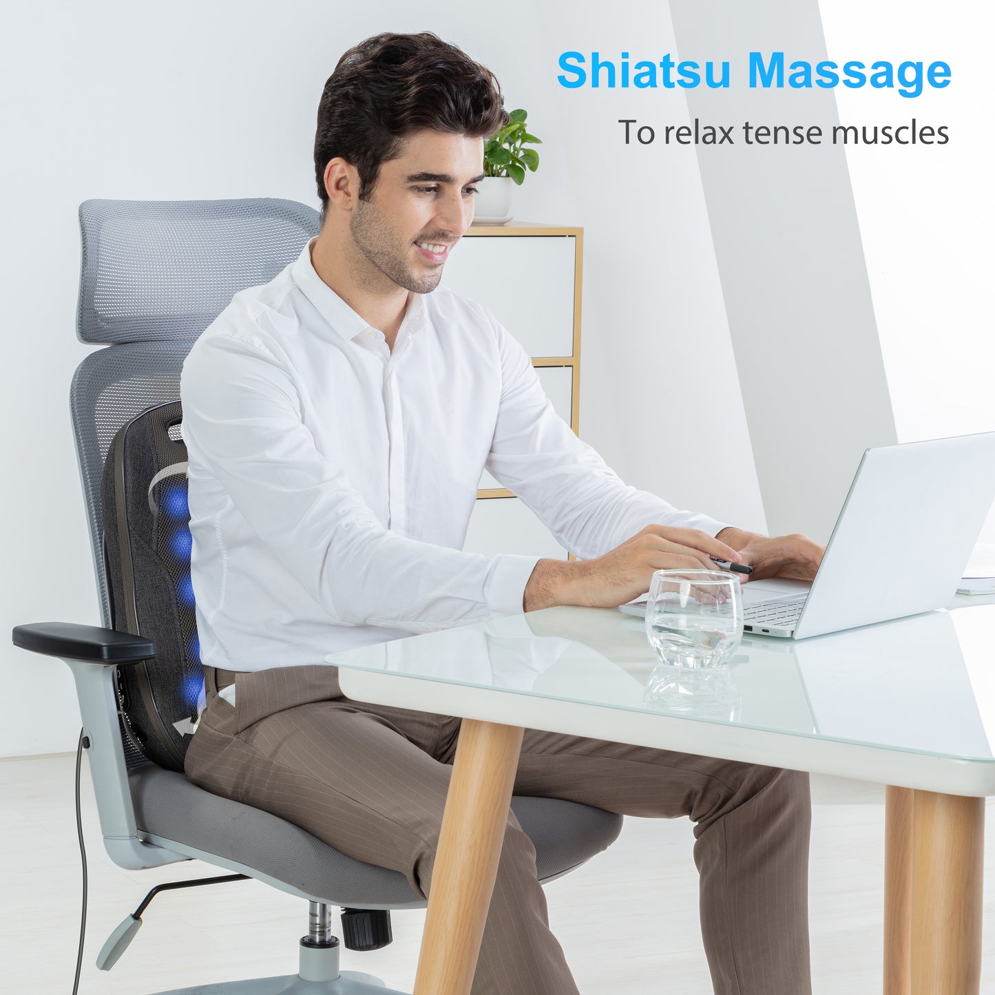 CooCoCo Shiatsu Portable Massage Chair Pad - CF-1902