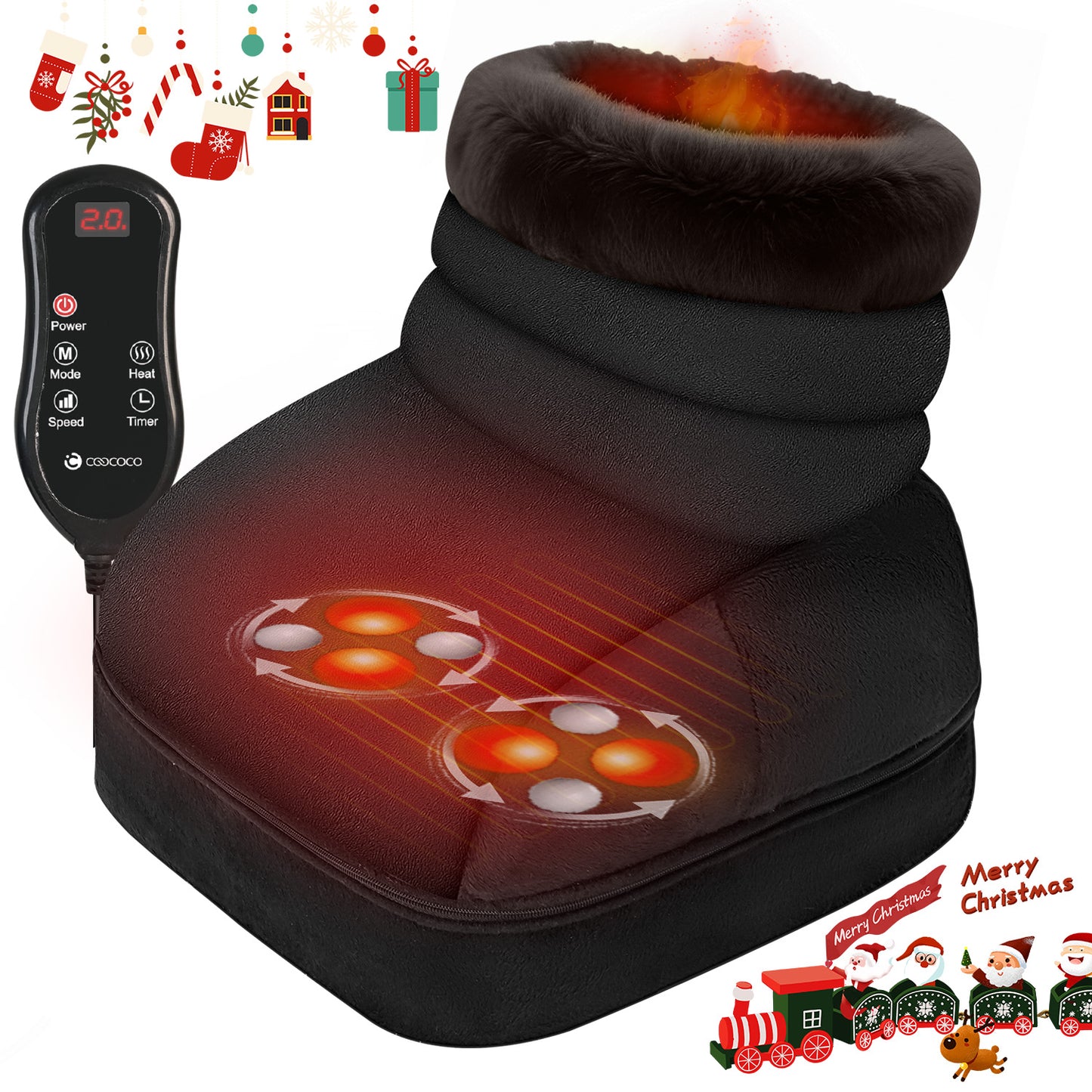 CooCoCo Shiatsu Foot Massager with Heat - CO-5407