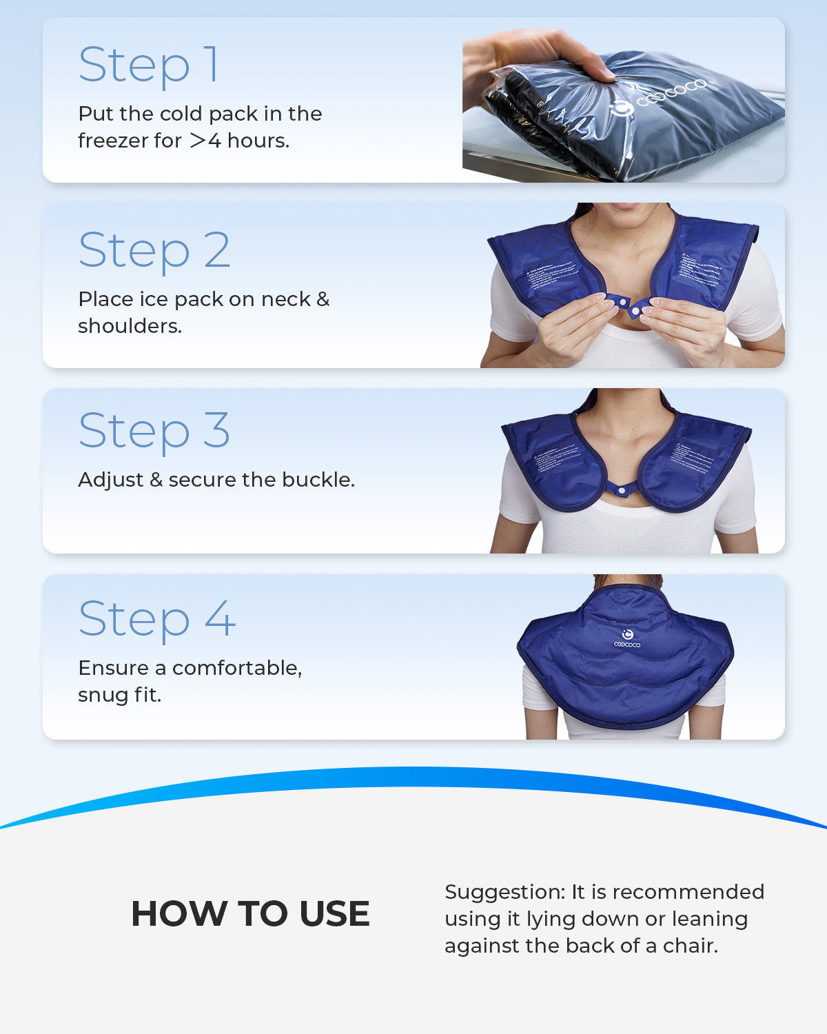 CooCoCo Ice Pack for Neck & Upper Back - CO-CP05