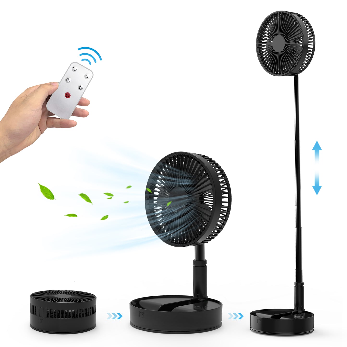 CooCoCo Cordless Foldable Portable Fan - CO-P11B