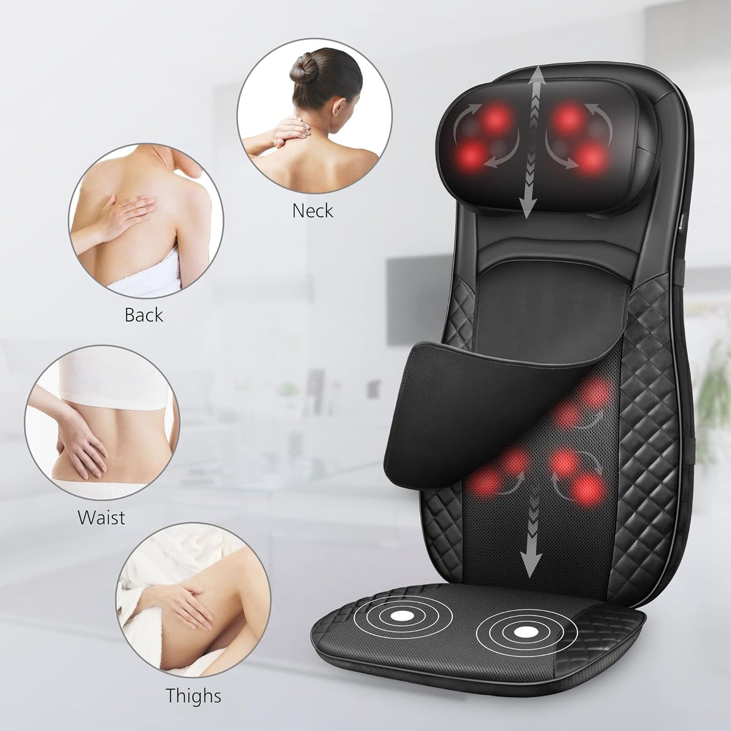 CooCoCo Back Massager with Heat - CC-2317N