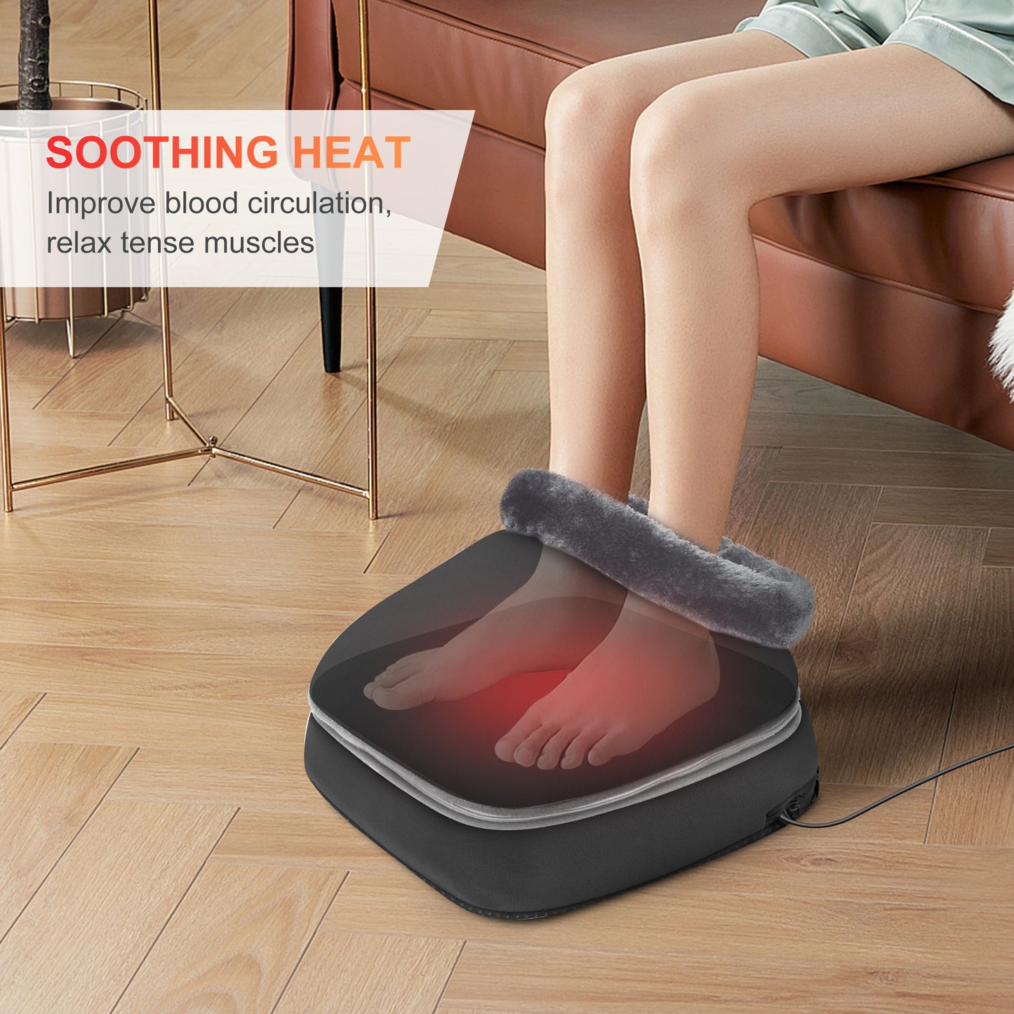 Coococo Shiatsu 2-in-1 Foot Warmer Massager - CC-522S