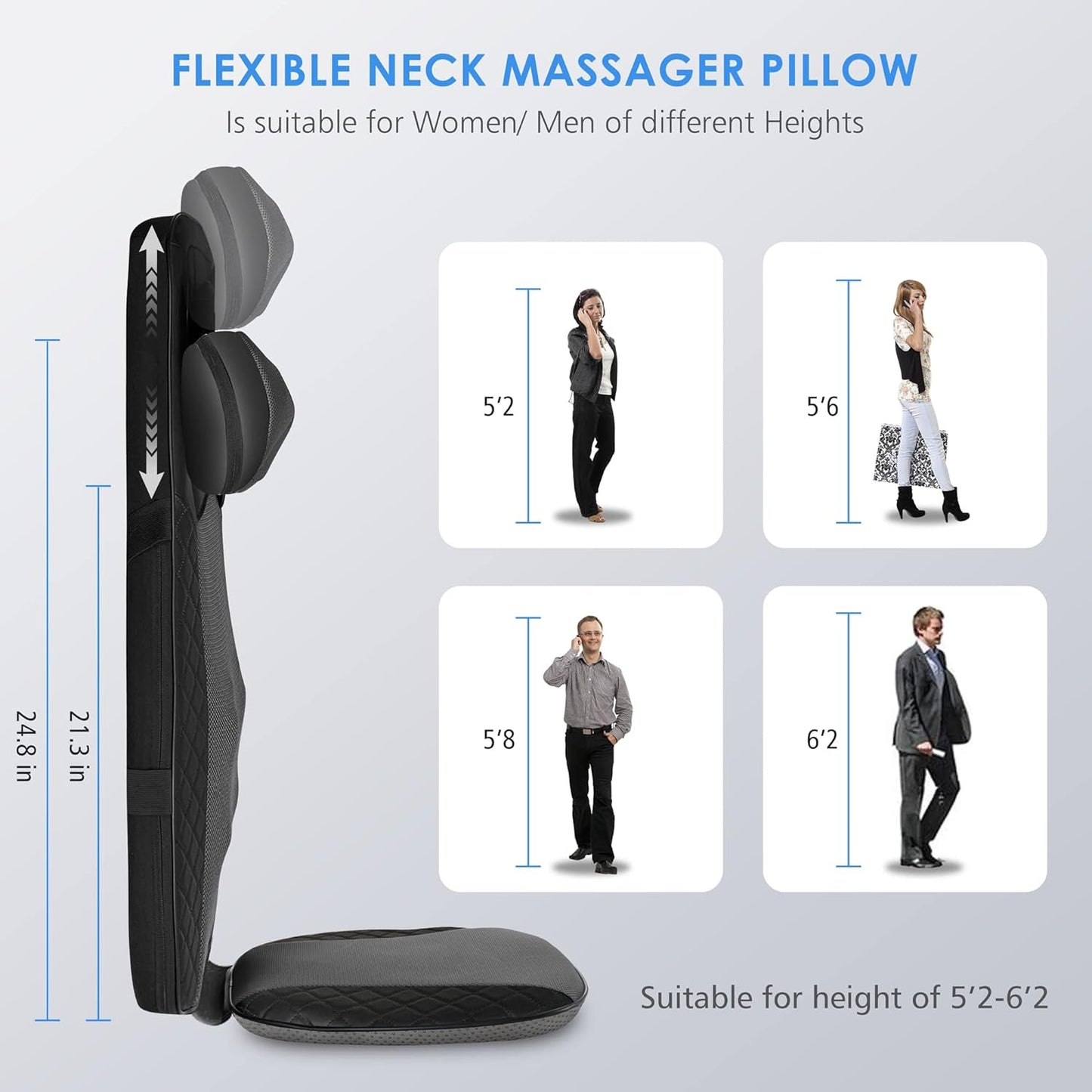 CooCoCo Back Massager with Heat - CC-2317N