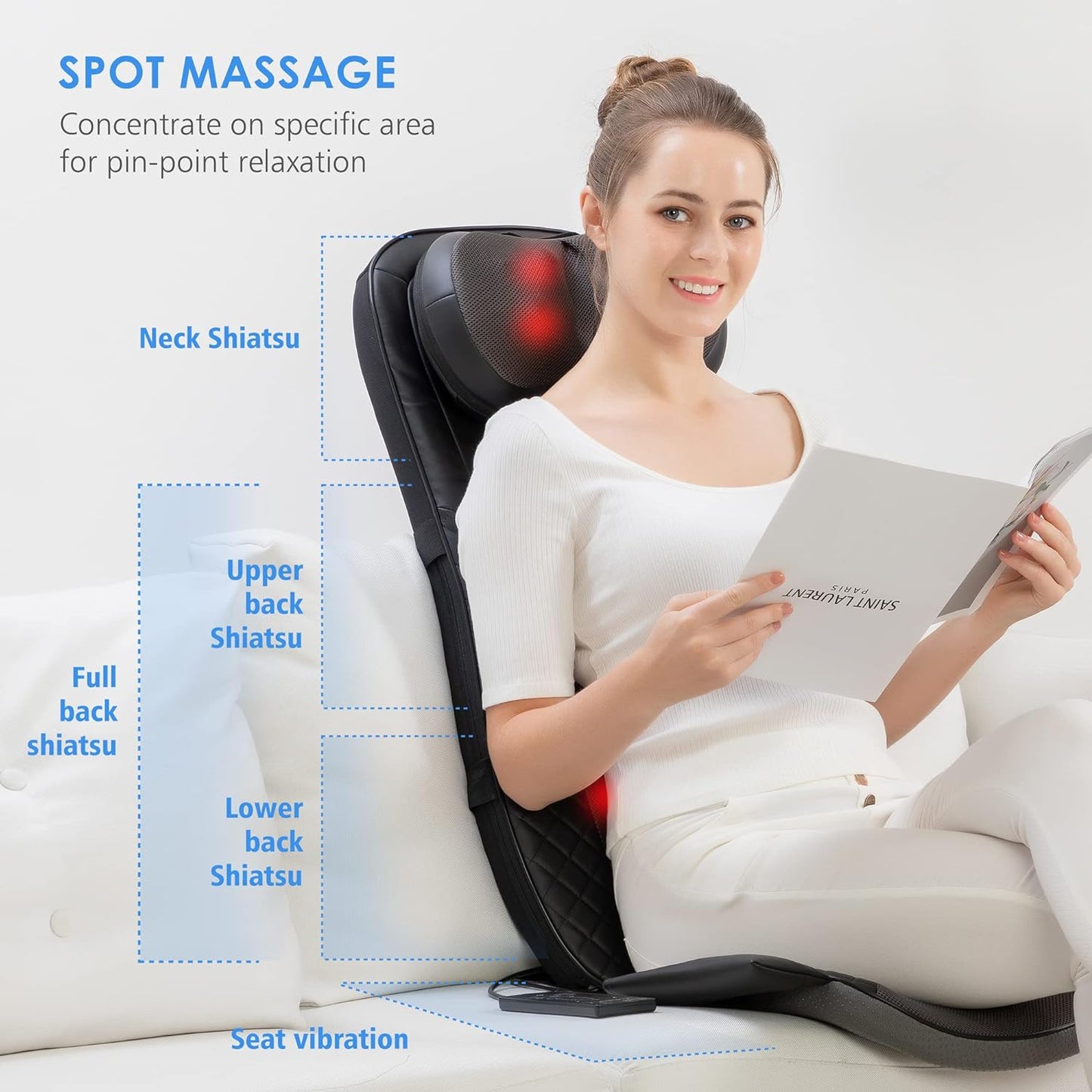 CooCoCo Back Massager with Heat - CC-2317N