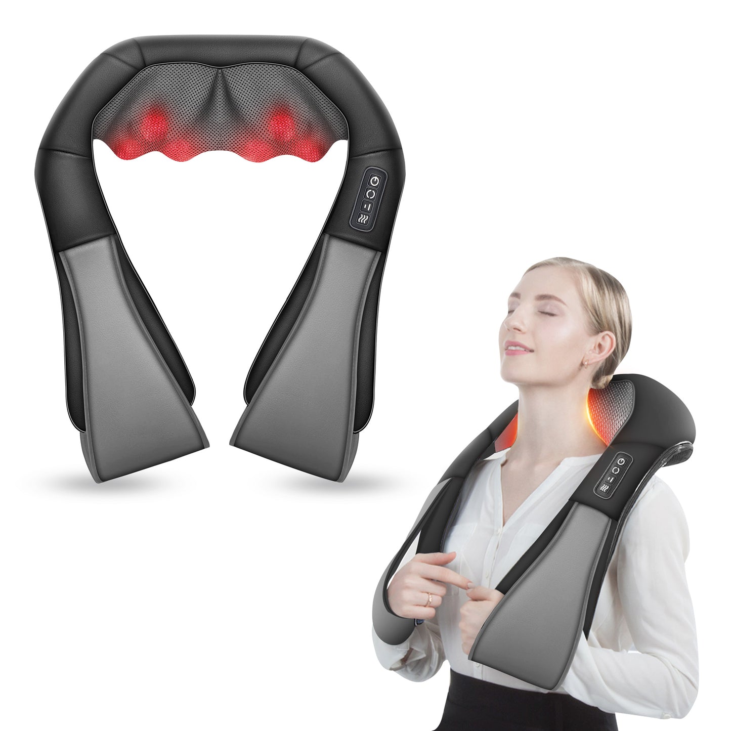 Coococo Shiatsu 8 Massage Nodes Neck Massager With Heat - CF-6302GN