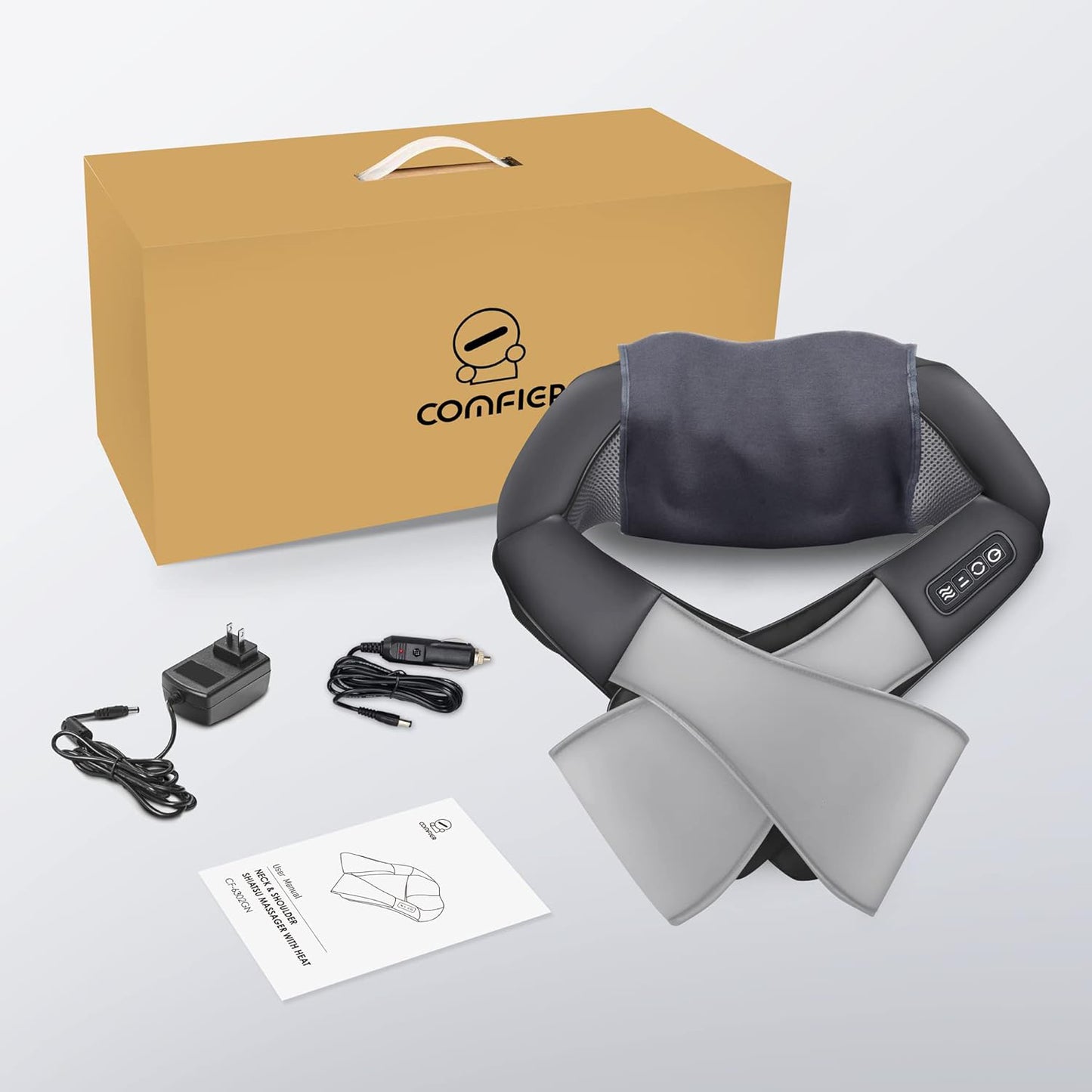 Coococo Shiatsu 8 Massage Nodes Neck Massager With Heat - CF-6302GN