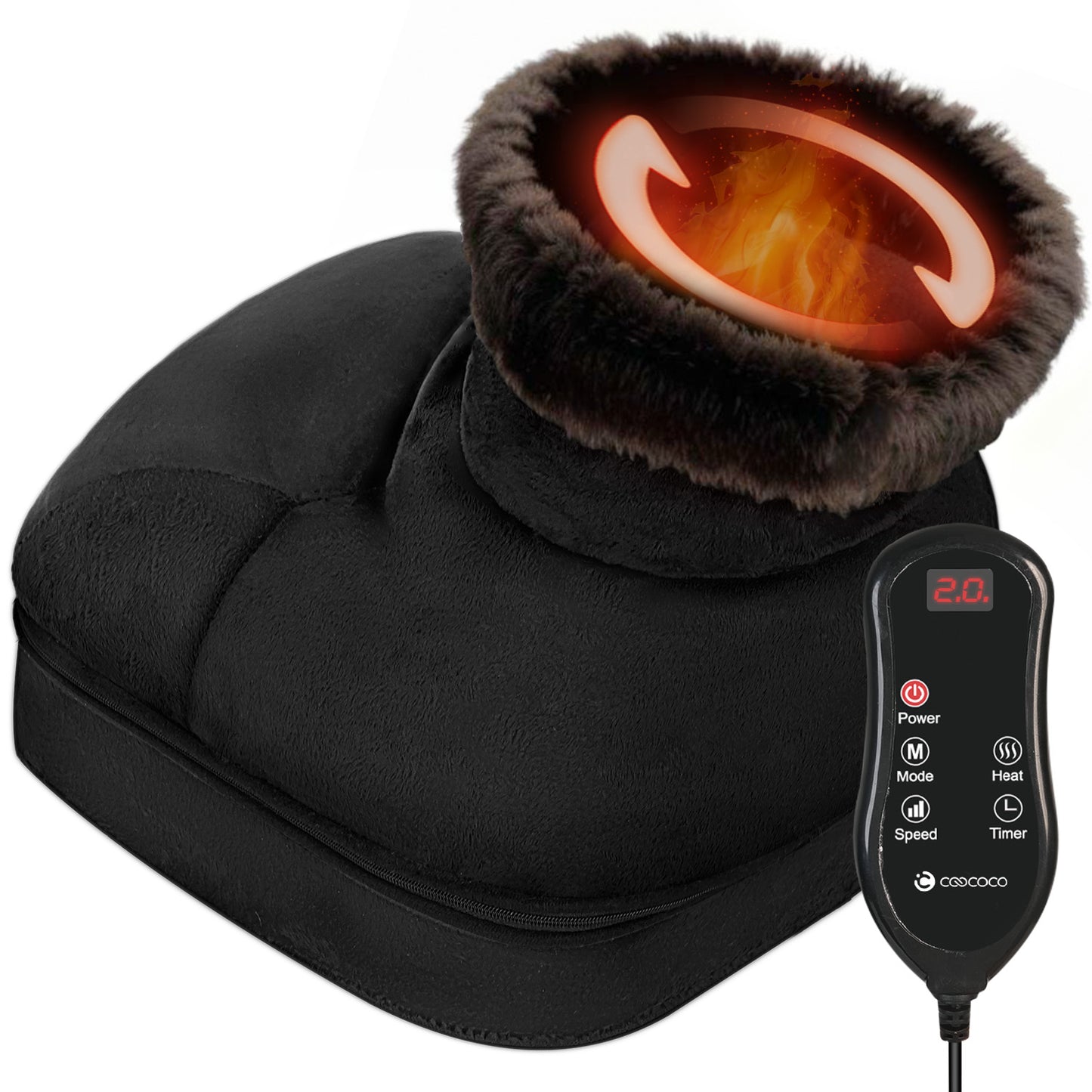 CooCoCo Shiatsu Foot Massager with Heat - CO-5407