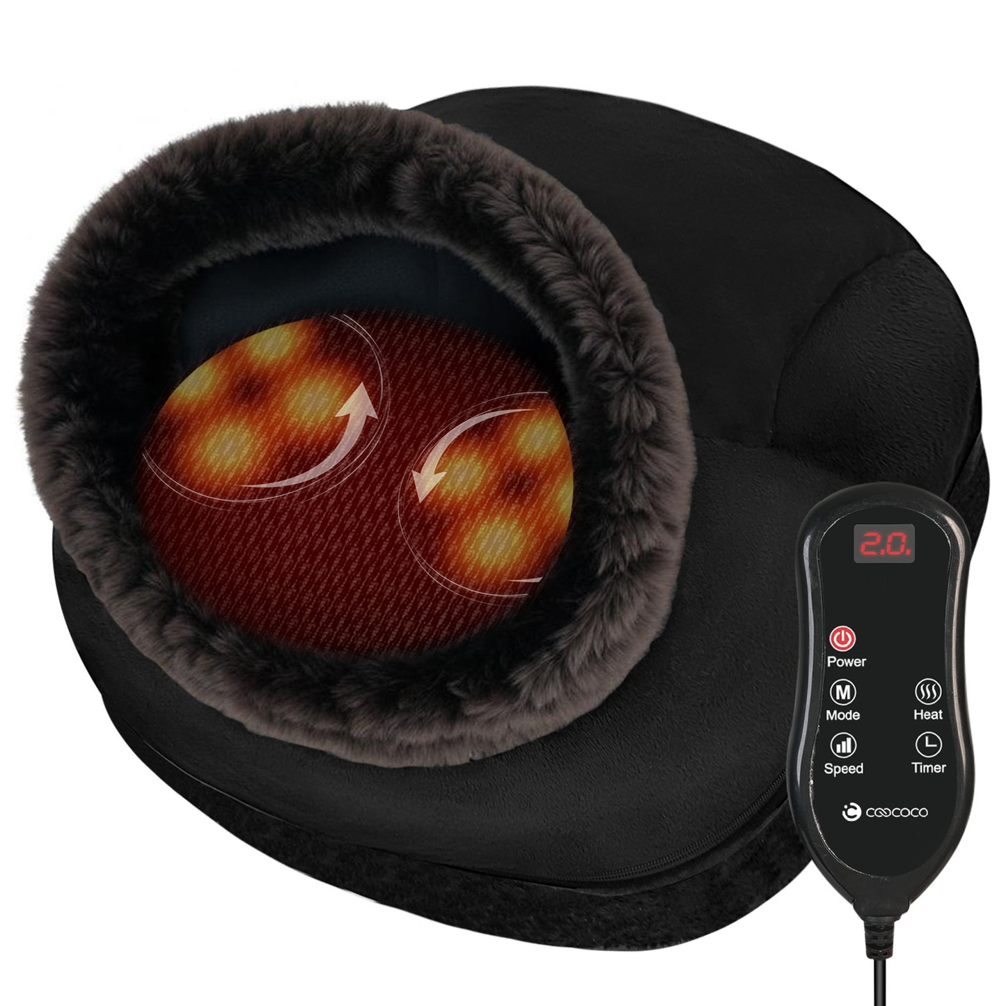 CooCoCo Shiatsu Foot Massager with Heat - CO-5407