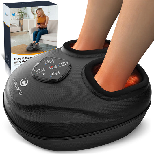 CooCoCo Gifts for Women Men Mom Dad, FSA HSA Eligible Foot Massager with Heat - CO-5503