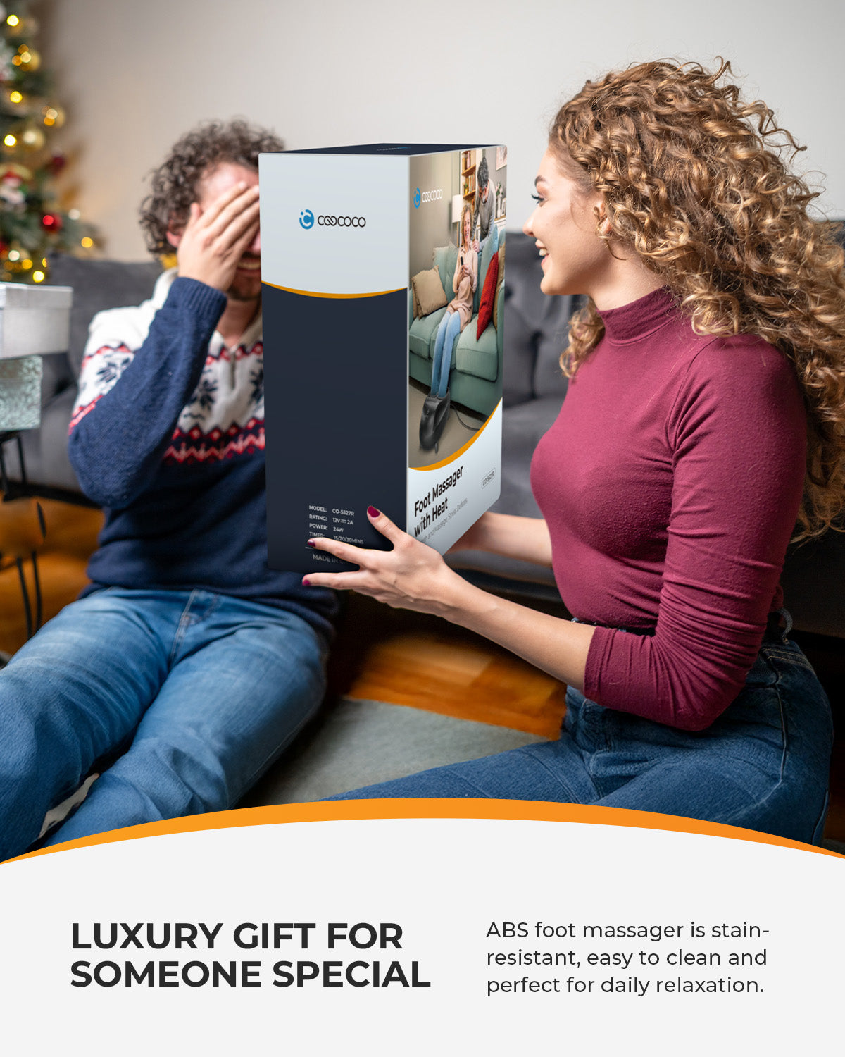 CooCoCo Foot Massager with Heat, Remote Control, Deep Kneading & Compression, Foot Massager for Neuropathy & Plantar Fasciitis, 3 Heat Levels, Washable Liners, Fits Up to Men’s 14