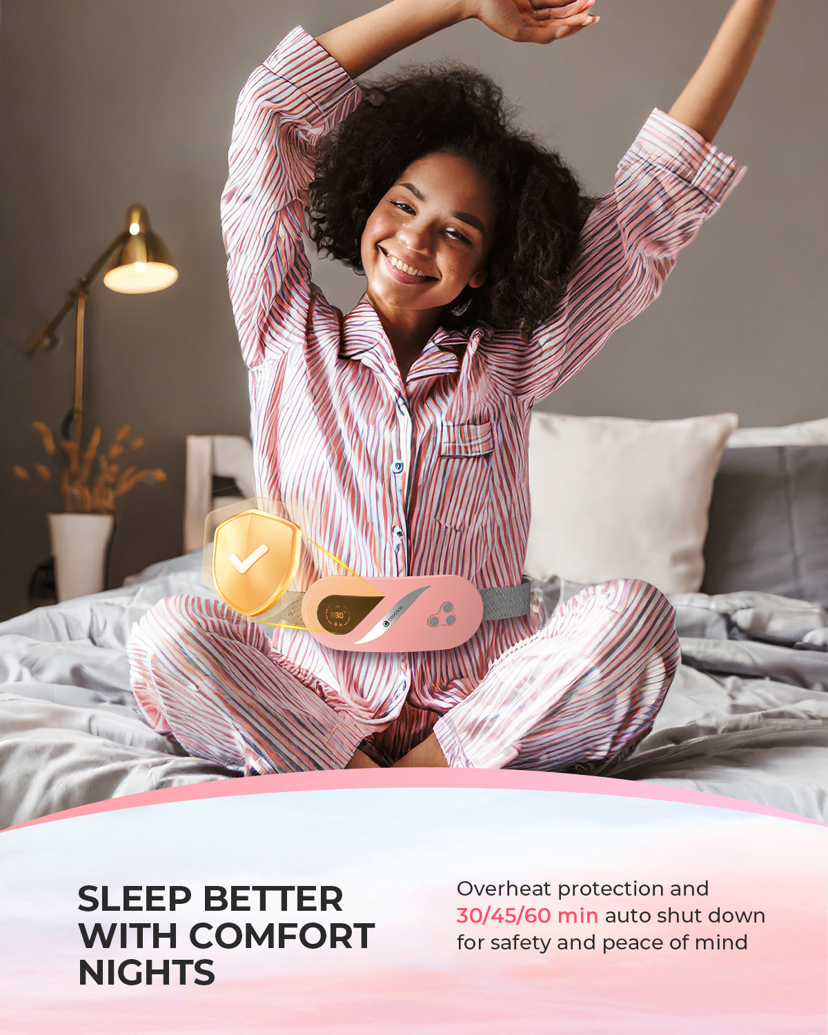 CooCoCo 2025 Upgraded Heating Pad for Period Cramps - CO-CM02