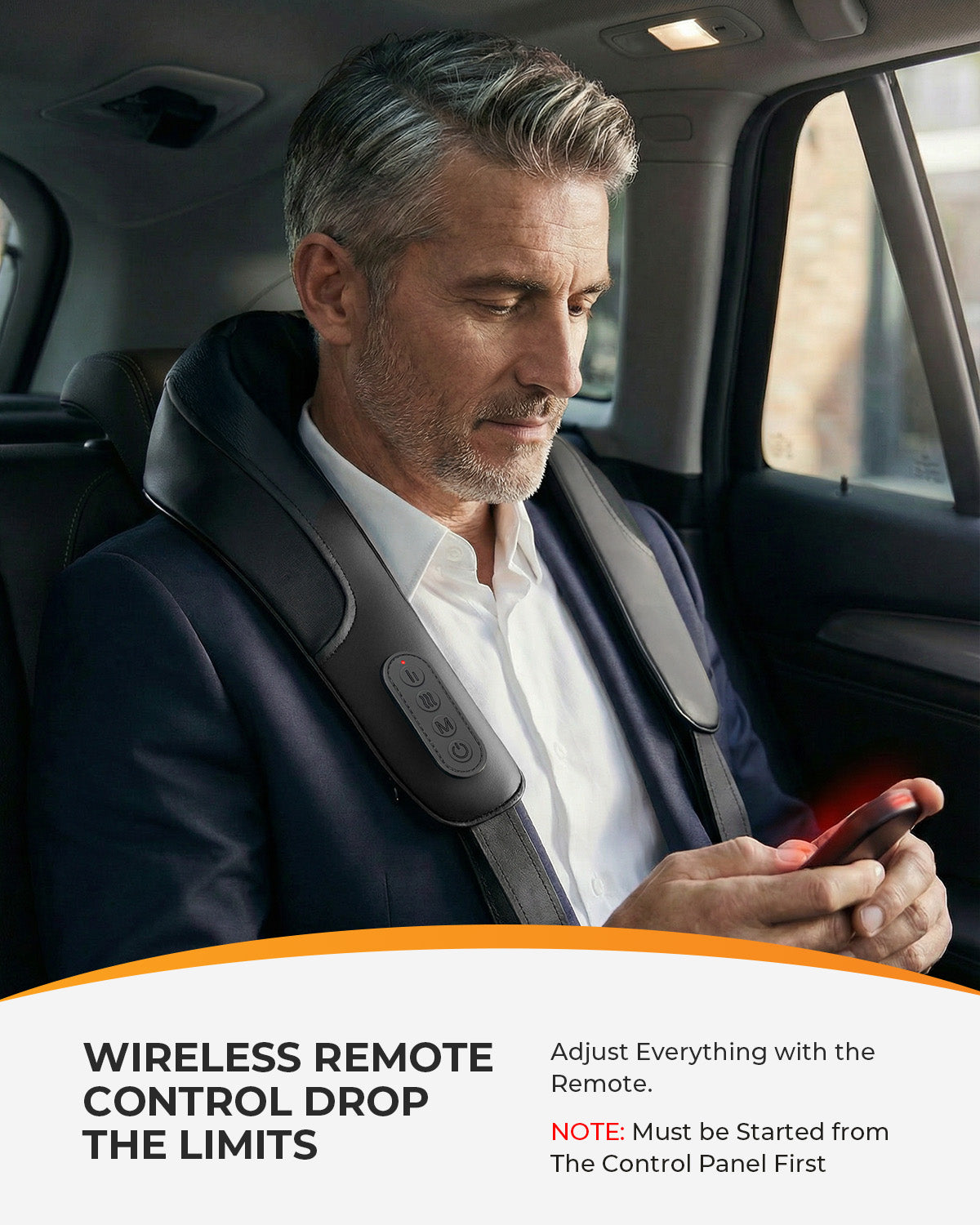 CooCoCo Cordless Neck Massager with Heat – 6D Shiatsu, Remote Control, Dual Heat Zones, FSA/HSA Eligible