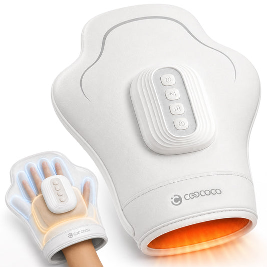 WM-CO-4610 CooCoCo Hand Massager with Heat, Cordless Hand Massage Machine with 5 Pressure Levels, 3 Massage Modes, 3 Heat Settings