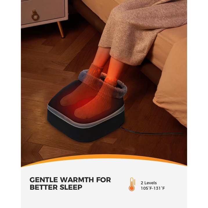 Shiatsu Foot Massager with Heat - Electric Foot Massage Machine for Calf & Plantar Fasciitis