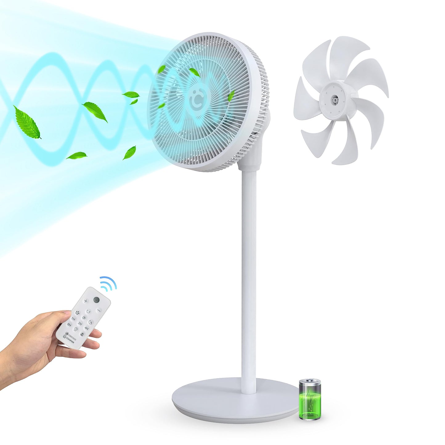 CooCoCo Cordless Standing Fan - CO-207