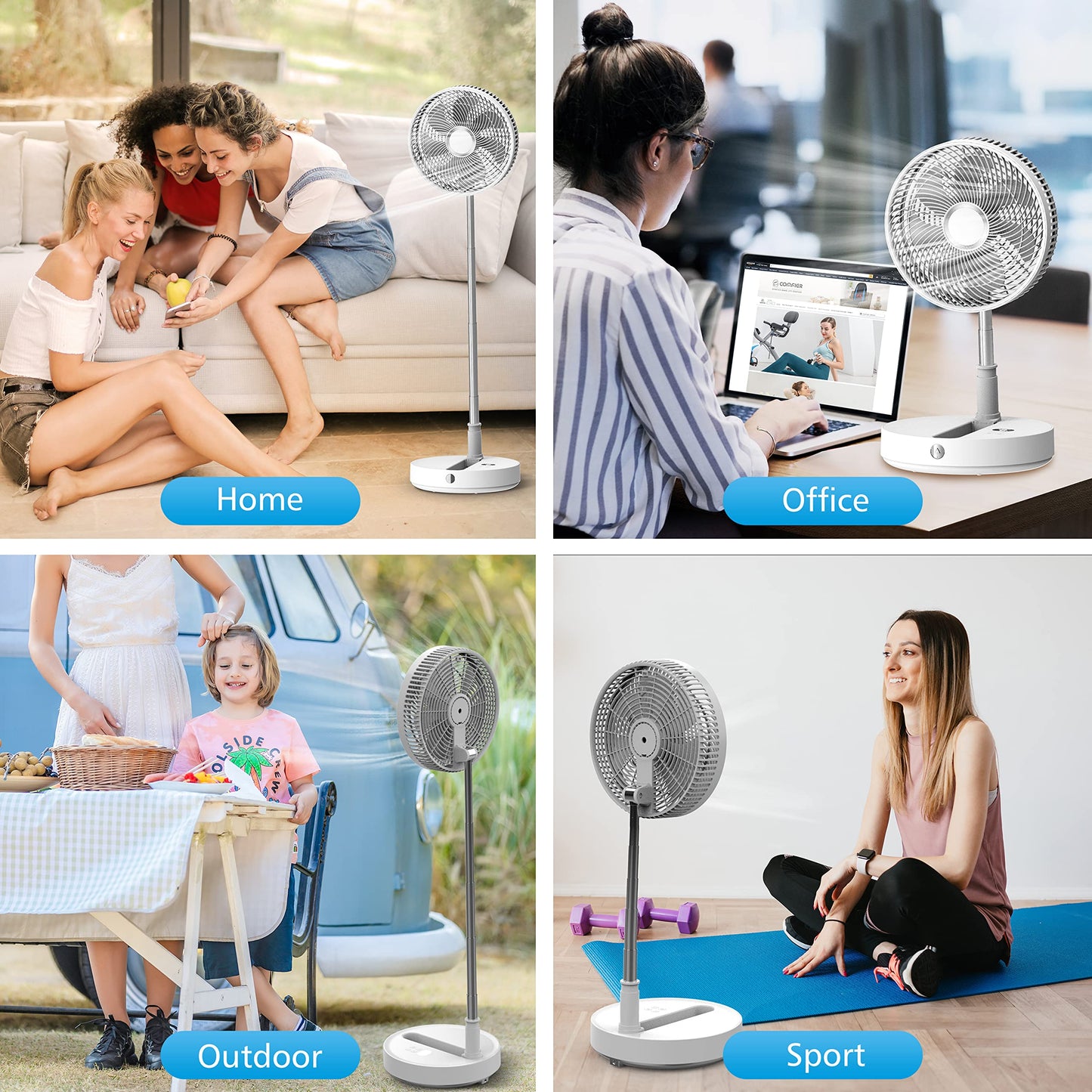 CooCoCo Cooling Fan with Remote Control - CO-P30WW