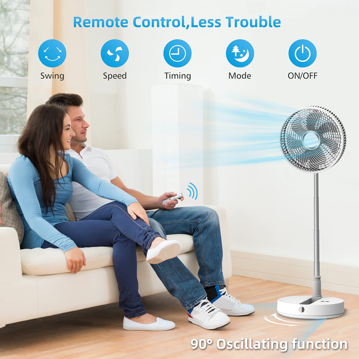 CooCoCo Cooling Fan with Remote Control - CO-P30WW